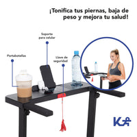 Thumbnail for Caminadora Electrica Plegable Color Negro Kingsports