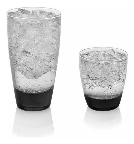 12 Vasos Classic Smoke Vidrio Whisky Cocteleria Bar Libbey1718592-LIB