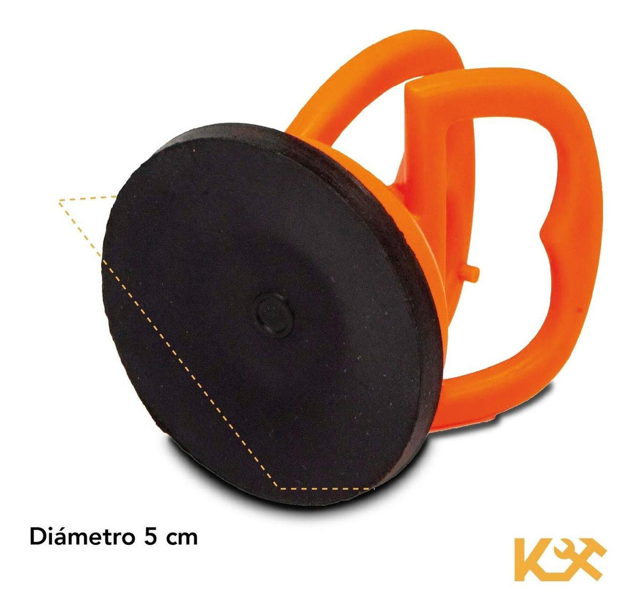 Succionador Copa 50 mm Capacidad 5 Kg Juego 4 Pzs. 302075 Kingsman