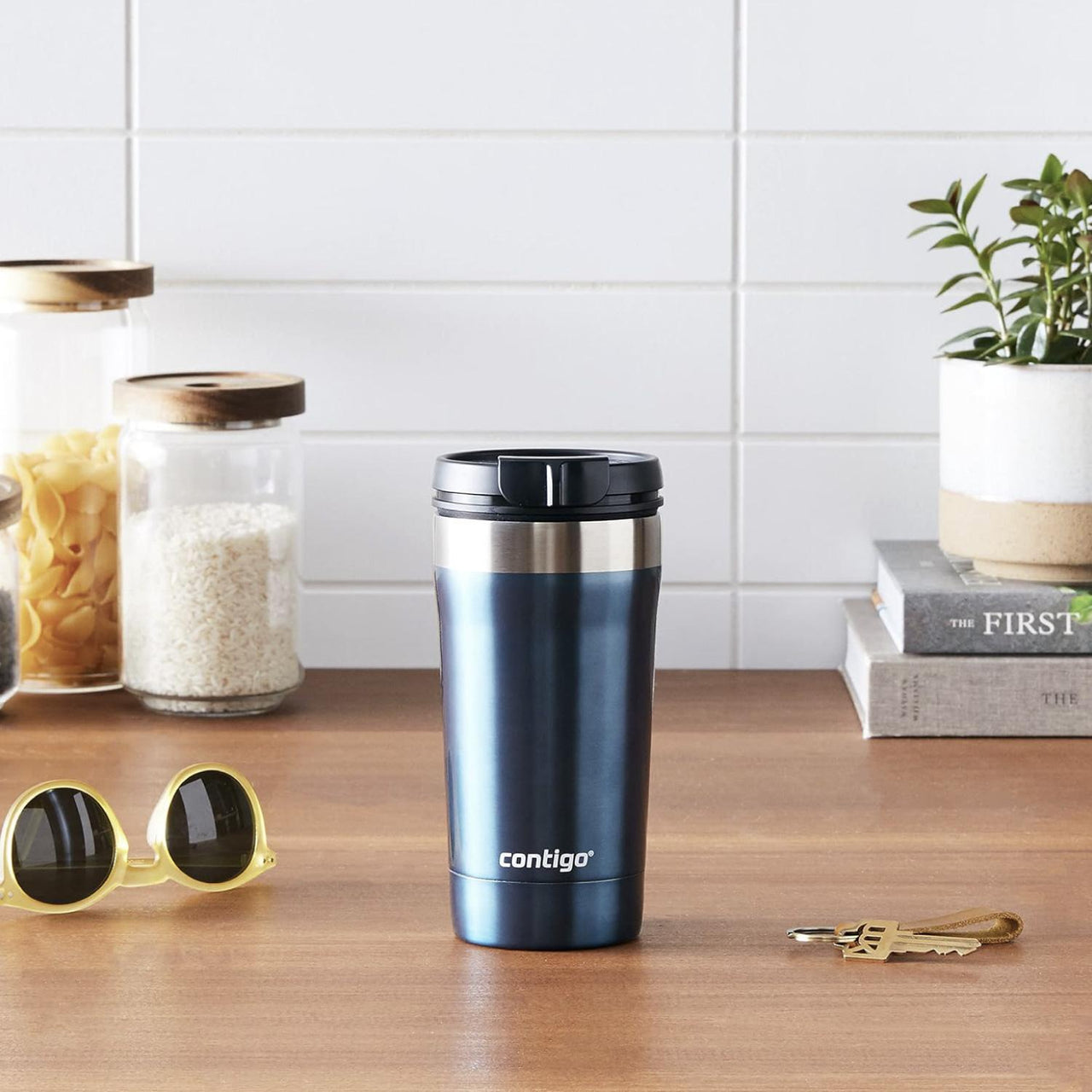 Termo 16oz Luxe Travel Blueberry Contigo