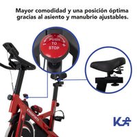 Thumbnail for Bicicleta Fija 10 kg Estática Para Spinning Cardio Fitness