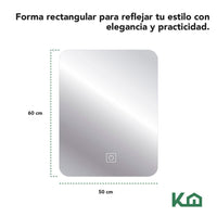 Thumbnail for Espejo Kit Para Baño Con Luz Led Rectangular Sistema Touch