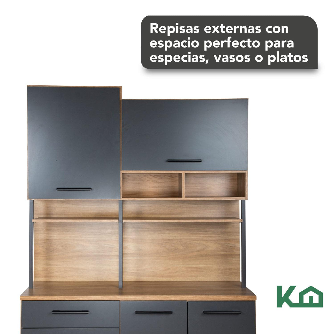 Alacena Organizador Rack Multiusos Gabinete Despensero 210cm