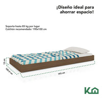Thumbnail for Base Cama Individual KingsHouse Box Desmontable