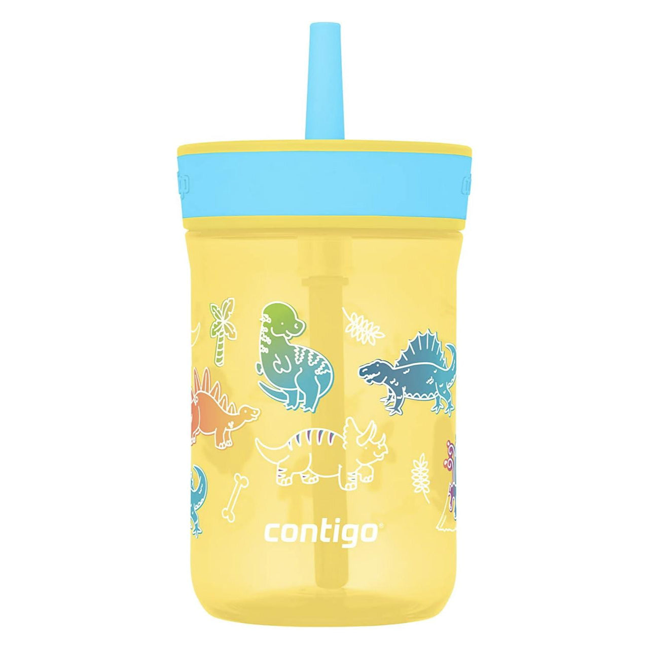 Termo Botella 14oz Para Niños Popote PVC Leigthon Contigo