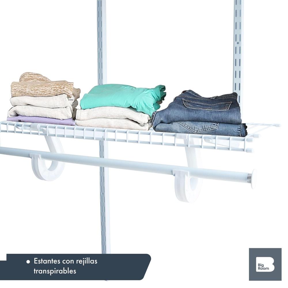 Closet Ropero Armable Armario 2 A 4ft Ajustable Reforzado