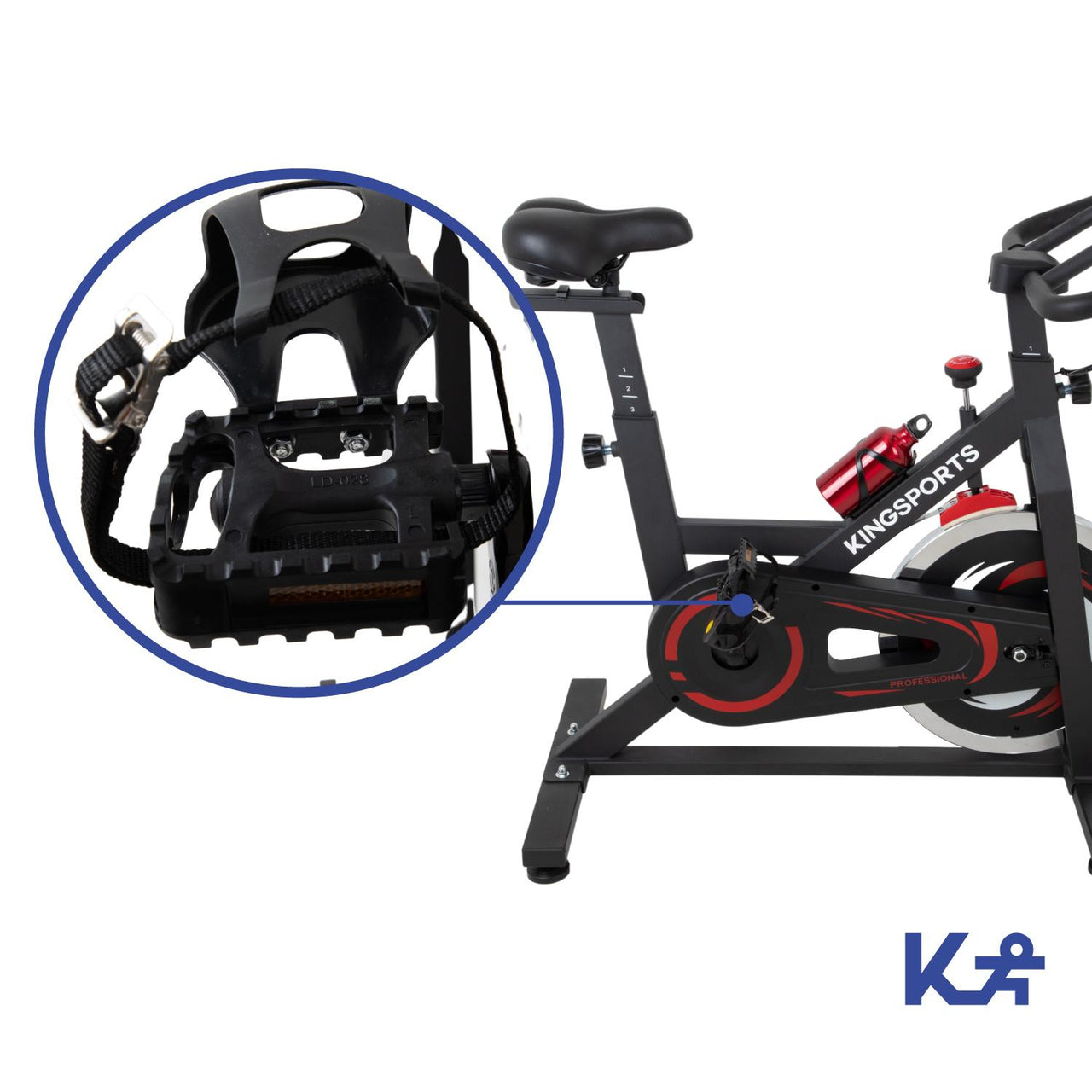 Bicicleta Fija 18 kg Estática Para Spinning Cardio Fitness