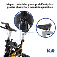 Thumbnail for Bicicleta Fija 10 kg Estática Para Spinning Cardio Fitness