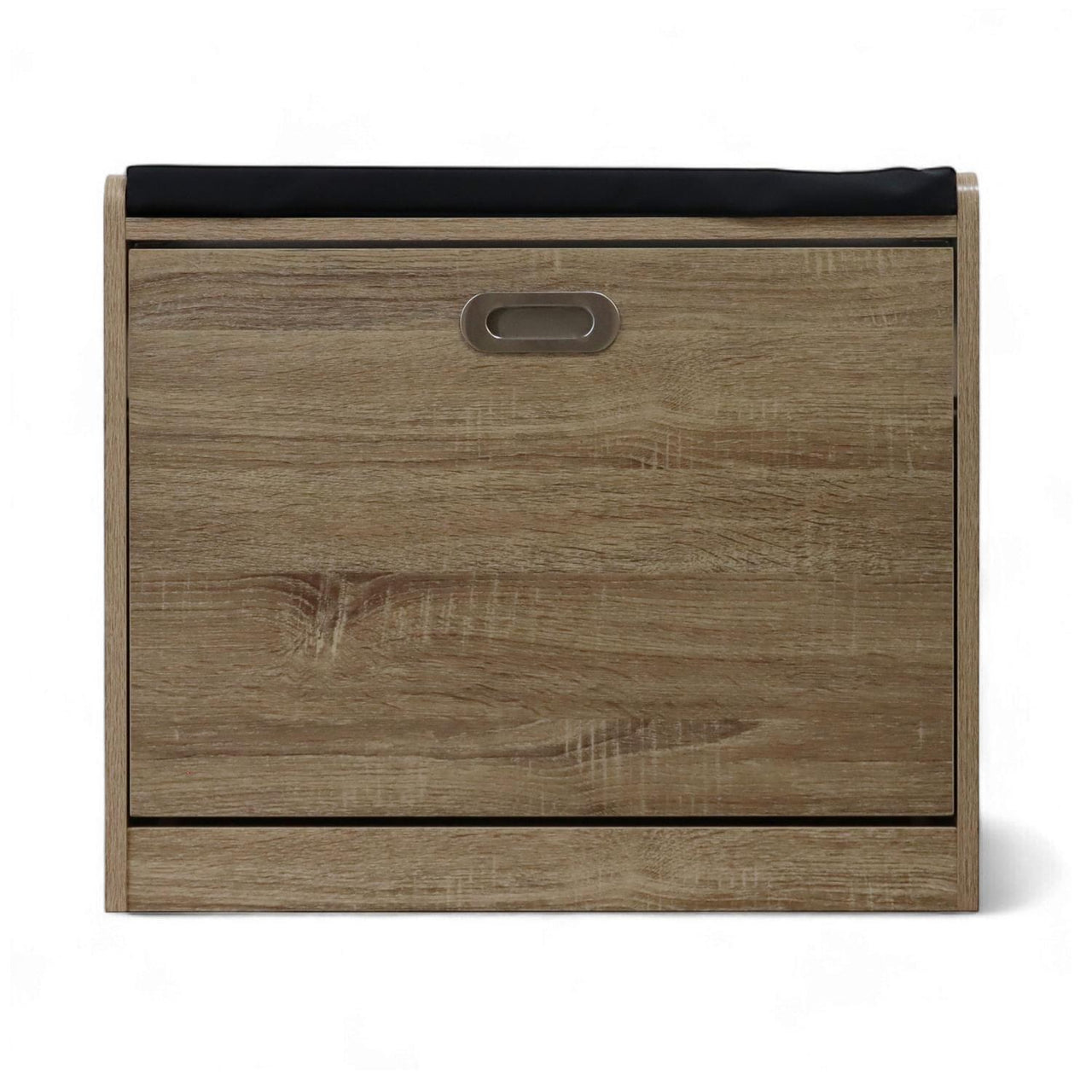Mueble Zapatero Moderno con Banco y Cojín de Madera Clara