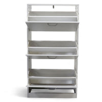Thumbnail for Mueble Zapatero Organizador 3 Cajones Compacto Blanco