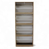 Thumbnail for Mueble Zapatero Organizador 4 Cajones Compacto Blanco