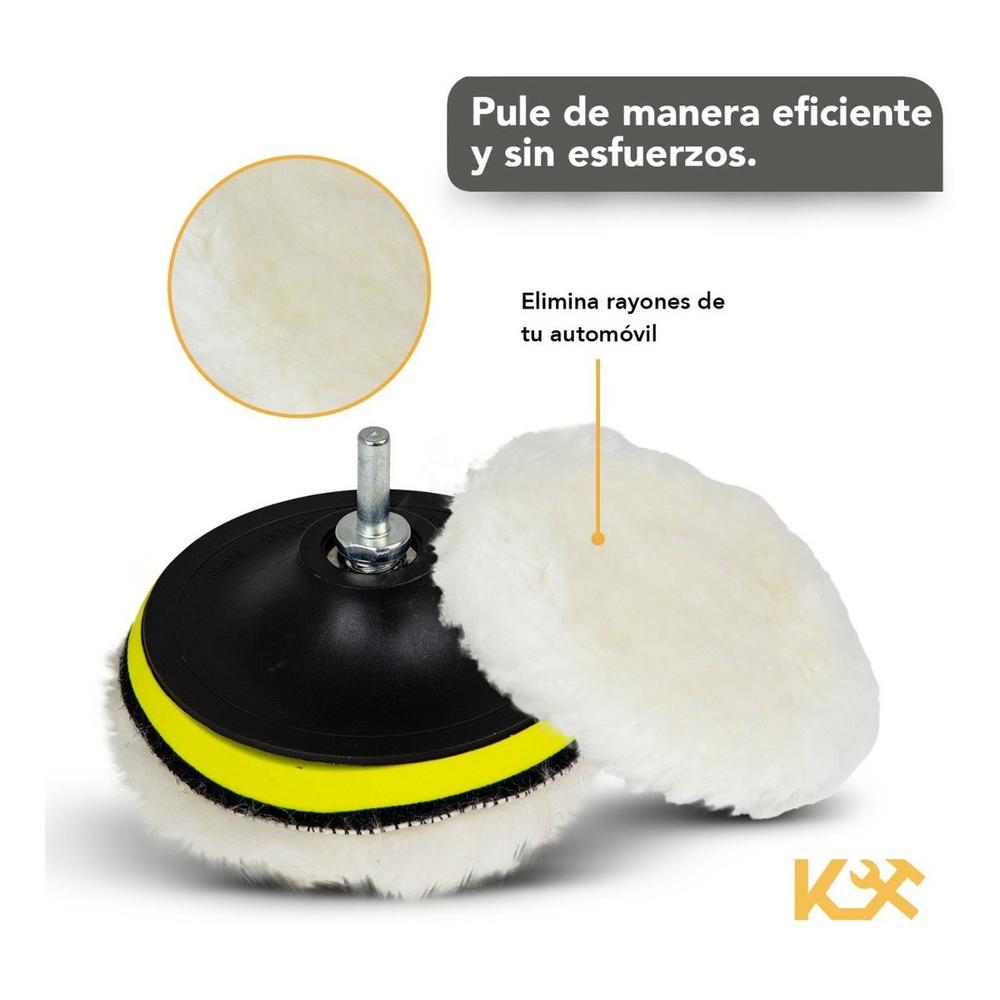 Accesorio Pulir para Taladro Juego con 12 Pcs 115 mm Kingsman