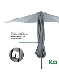Thumbnail for Sombrilla Para Jardín 2.70mts Angulo De Inclinacion Patio