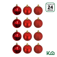 Thumbnail for Adornos Navidad 24pz Decoracion Esferas Navideñas 6cm Arbol