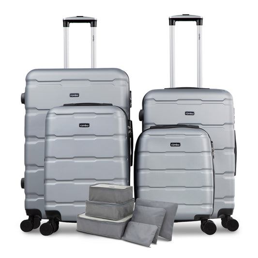 Set de 4 Maletas Viaje 16, 20, 24 y 28’’; Resistentes Candado TSA Equipaje de Mano