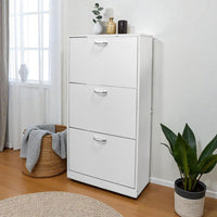 Thumbnail for Mueble Zapatero Organizador 3 Cajones Compacto Blanco