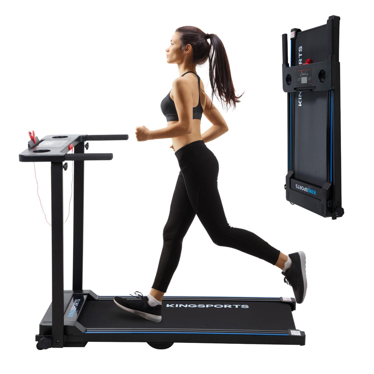 Caminadora Electrica Plegable Color Negro Kingsports