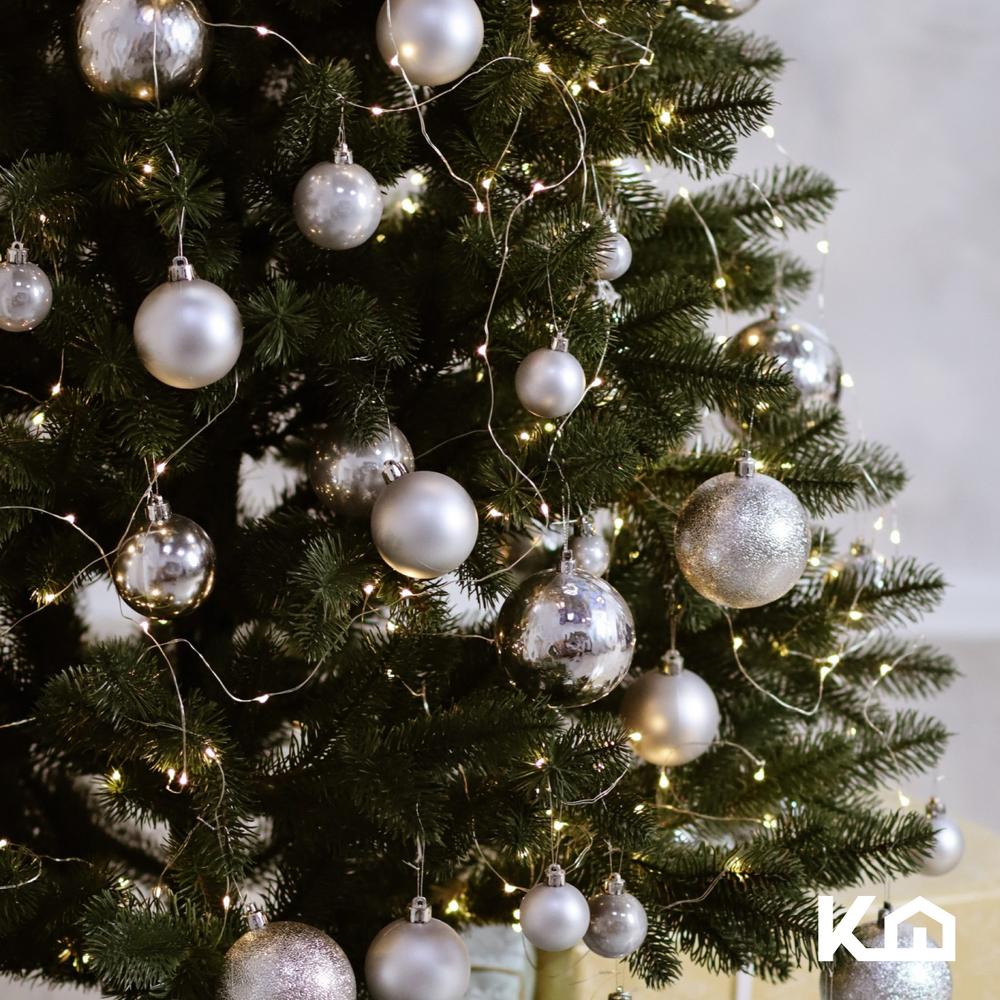 Adornos Navidad 24pz Decoracion Esferas Navideñas 6cm Arbol