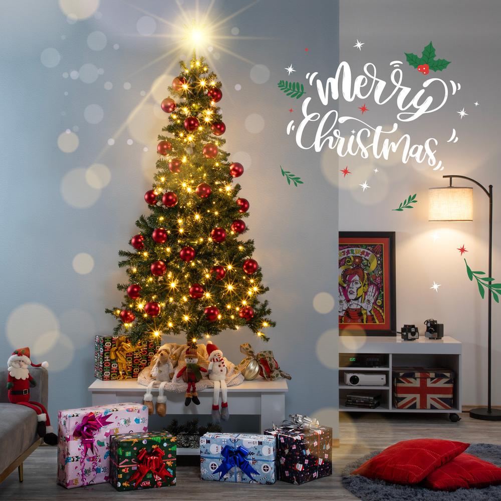 Árbol Navidad Artificial 1.80 M Con Luces LED Pino Frondoso