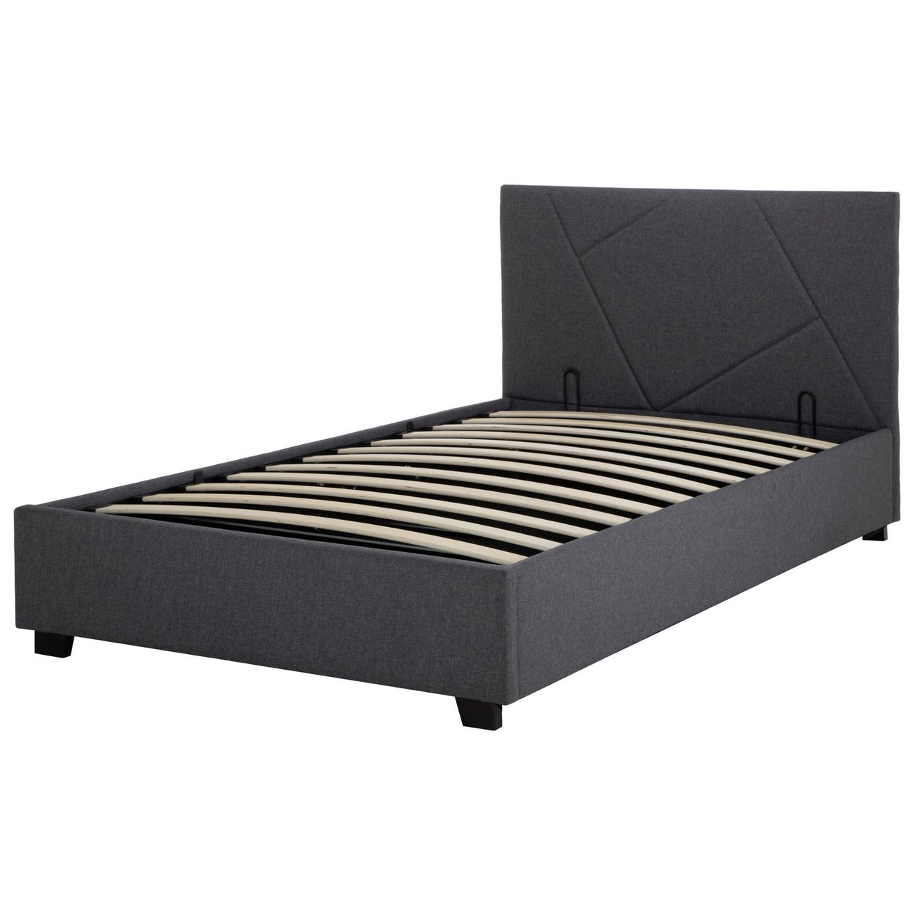 Base De Cama Abatible Individual Box + Cabecera Con Tapiz