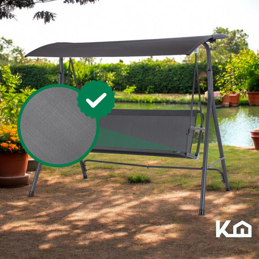 Banca Mecedora Columpio Exterior Summer Toldo Patio JardínSWG - SUMMER - GRI