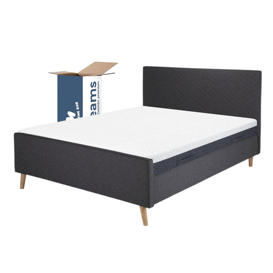 Base Cama Con Bordes Altos + Colchón Premium MatrimonialBEDFLEX - COUPLED