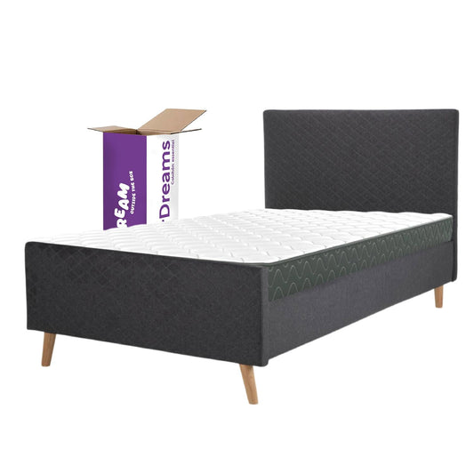 Base Cama Con Cabecera + Colchón Memory En Caja IndividualBEDFLEX - DREAMONE