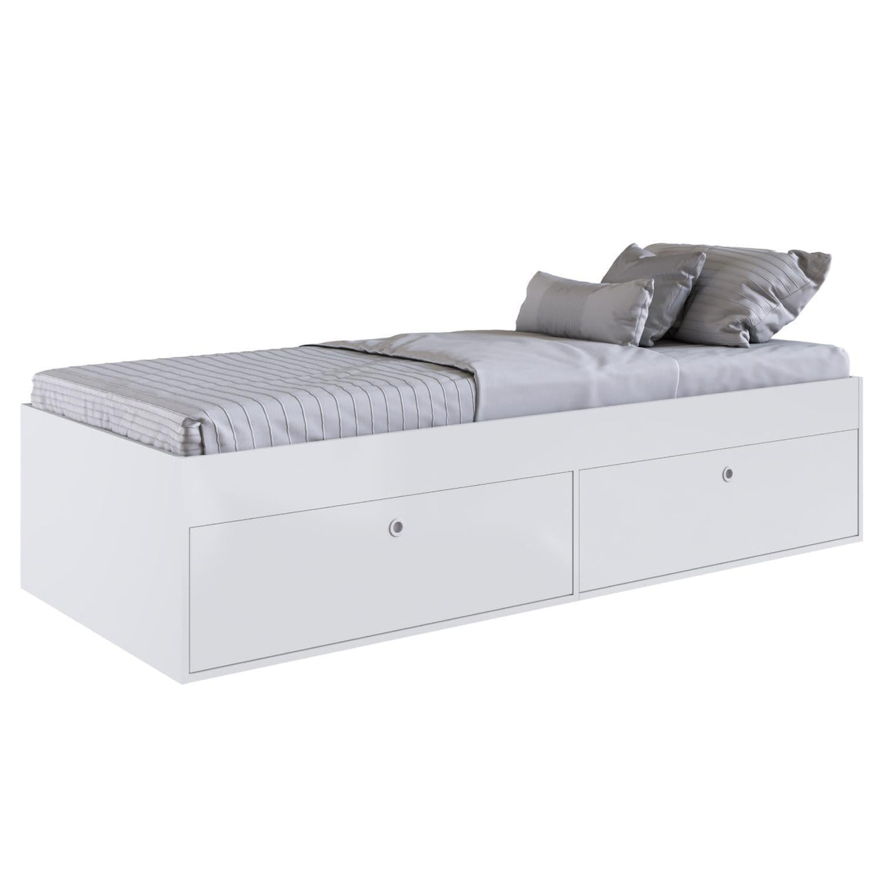 Base Cama Individual Con Cajones KingsHouse Recamara