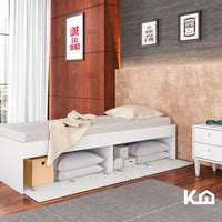 Thumbnail for Base Cama Individual Con Cajones KingsHouse Recamara