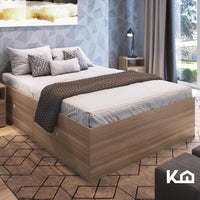 Thumbnail for Base Cama Matrimonial Con Cajones Compartimientos KingsHouse