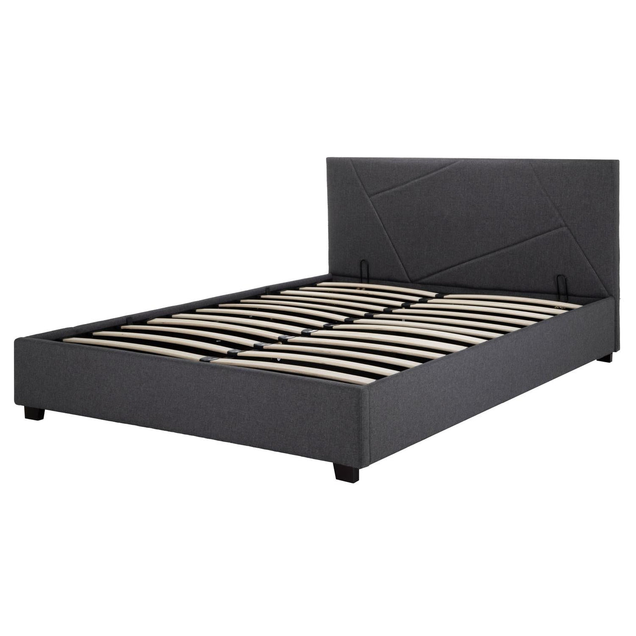 Base De Cama Abatible Matrimonial Box + Cabecera Con Tapiz
