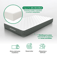 Thumbnail for Base De Cama Individual + Colchón Memory Essential En Caja