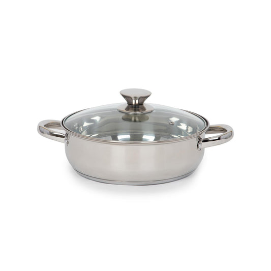 Bateria De Cocina 7 Piezas Acero Inoxidable Tricapa ColorhomeCOOKTRI7-GRI