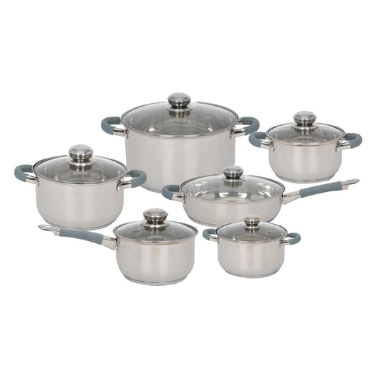 Bateria De Cocina Tricapa 12 PiezasCOOKTRI12-MET