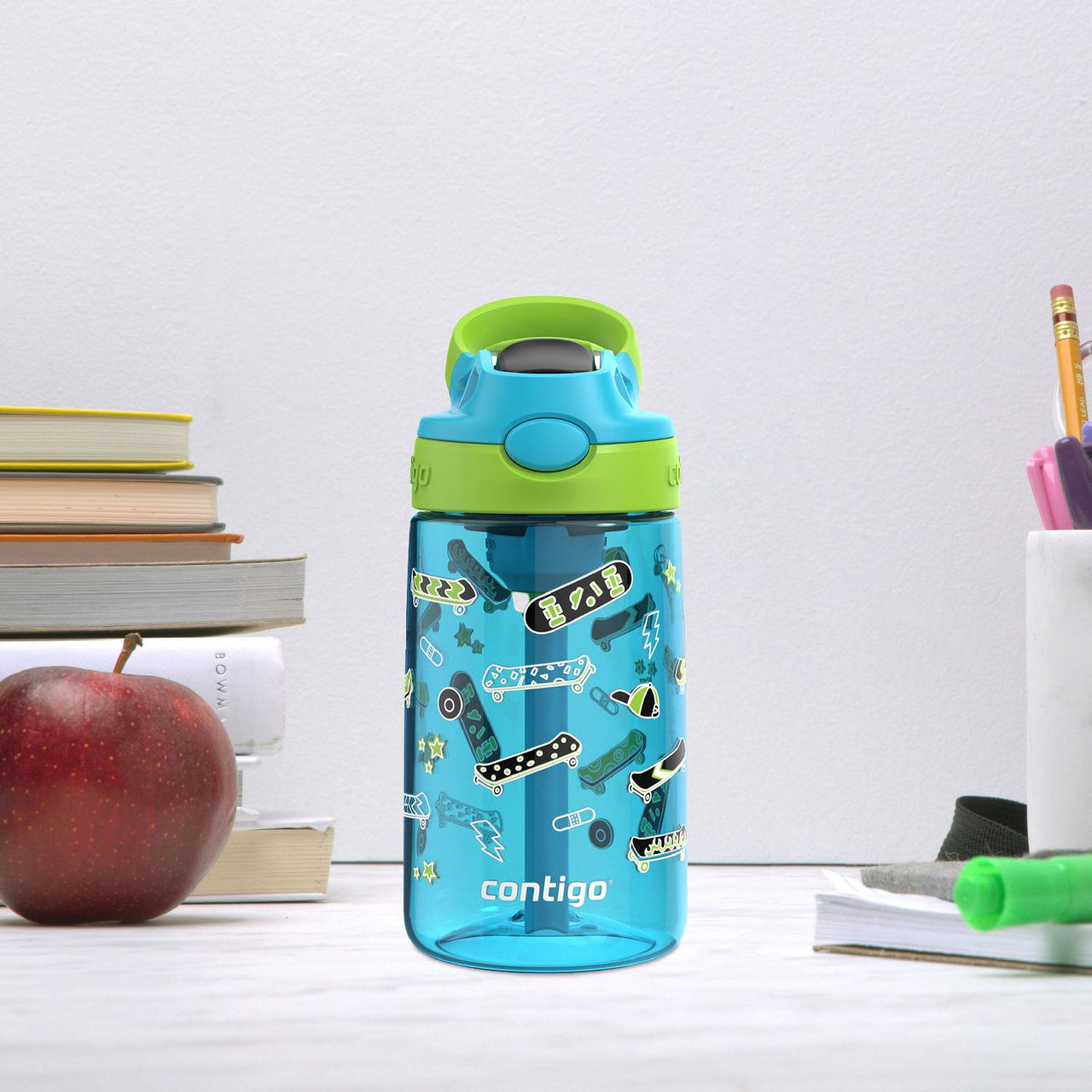 Botella Plástica Para Agua 14 Oz Sistema Autospout Contigo