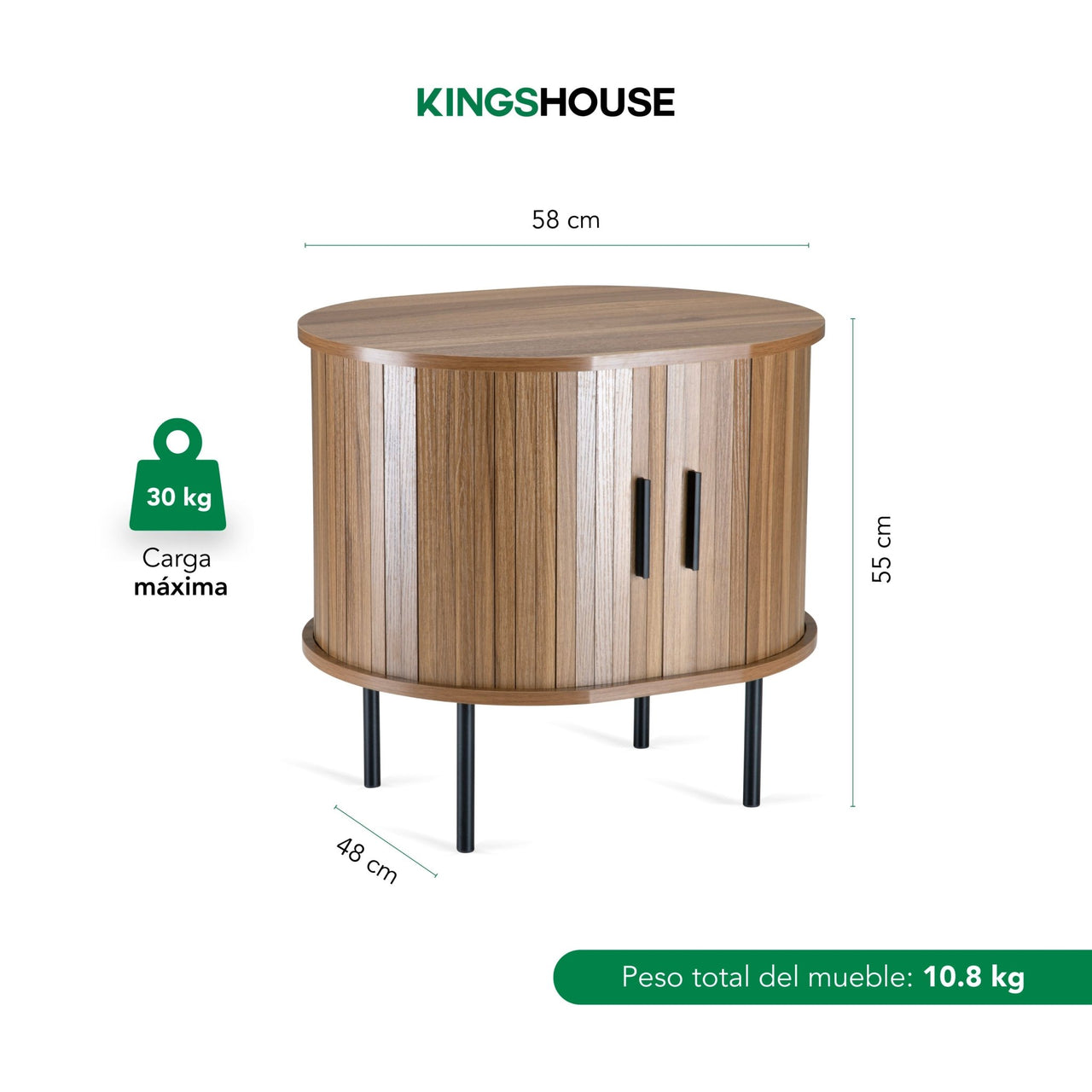Buró Mesa De Noche Maple Vintage Minimalista Recámara MDF