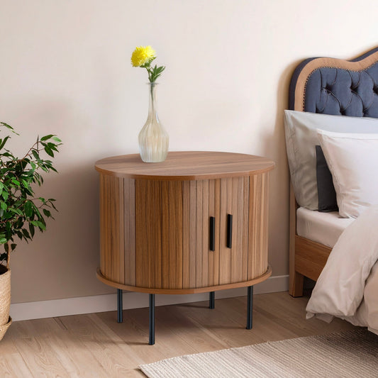 Buró Mesa De Noche Maple Vintage Minimalista Recámara MDFBUR - MAPLE1 - MAD