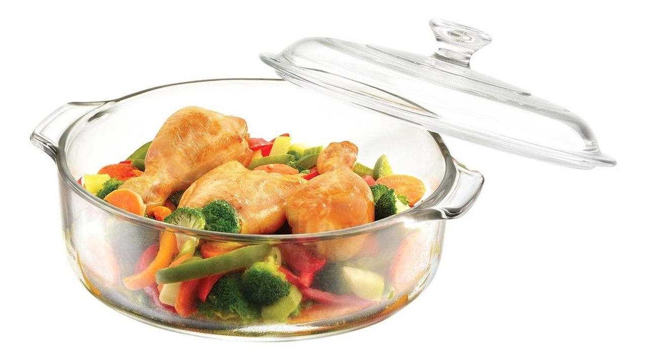 Cacerola Olla Cazuela + Tapa Vidrio Cocina Horno Casa Pyorey
