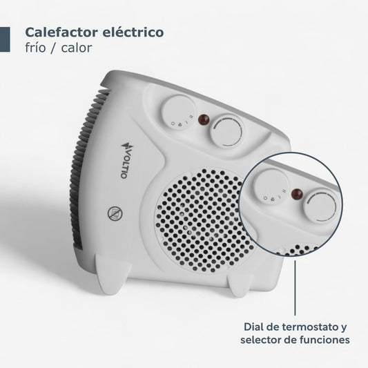 Calefactor Portatil Calentador Electrico Ventilador 1500WCE1BVOLT