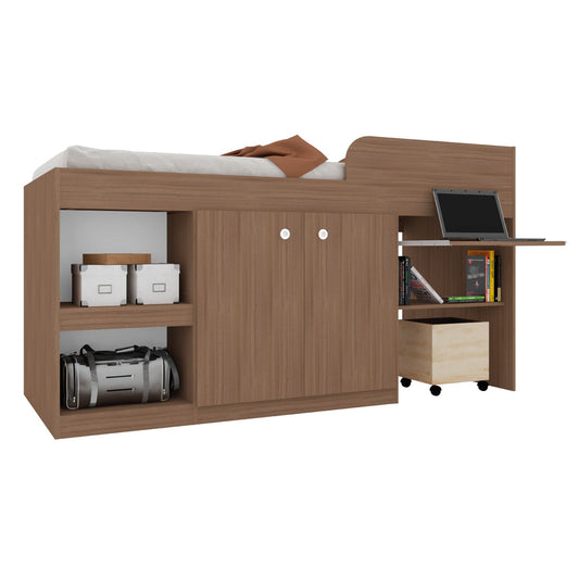 Cama Individual Escritorio Cajones Litera Base KingsHouseBEDSIN4 - BLA