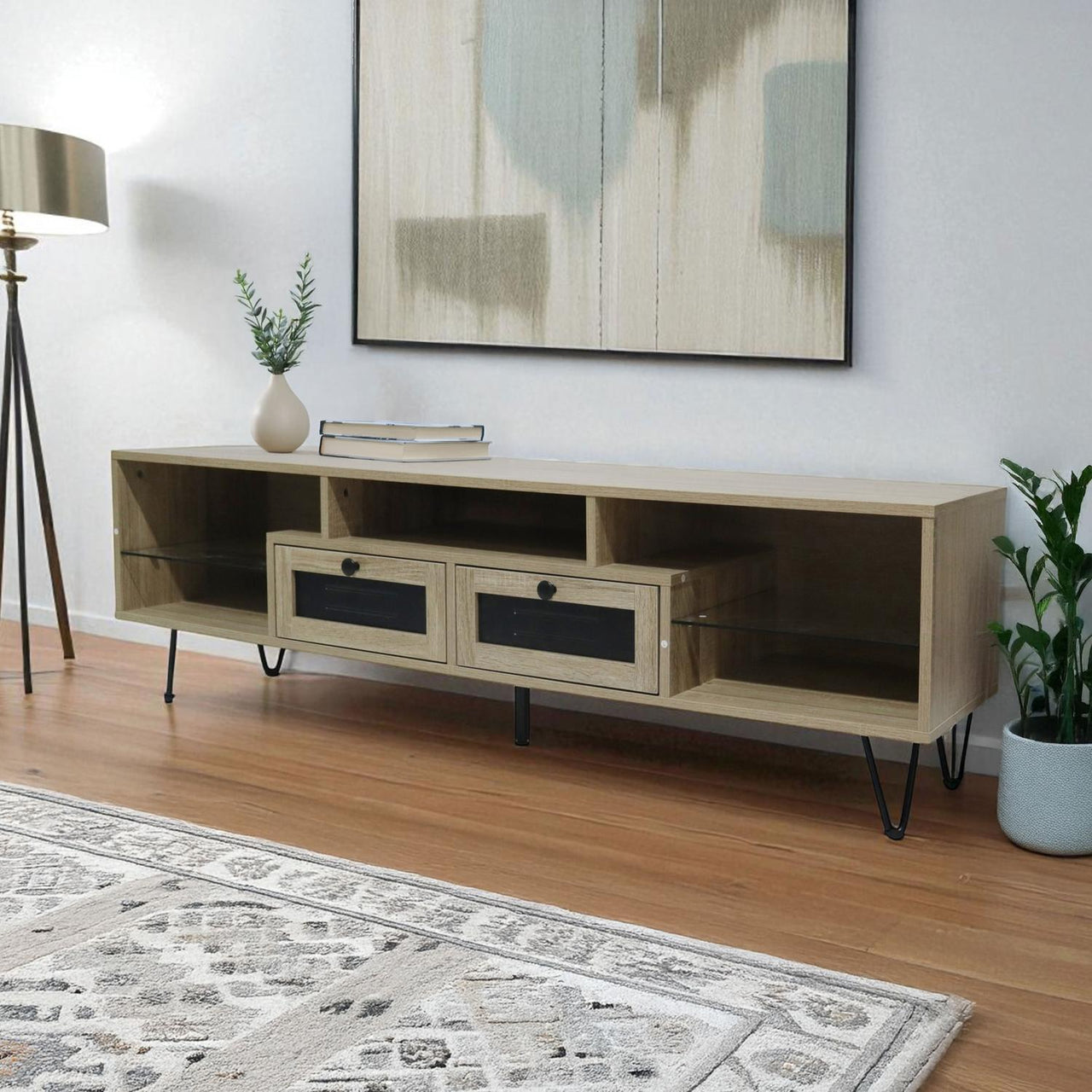 Centro de Entretenimiento Mueble Pantalla 55” 2 Cajones