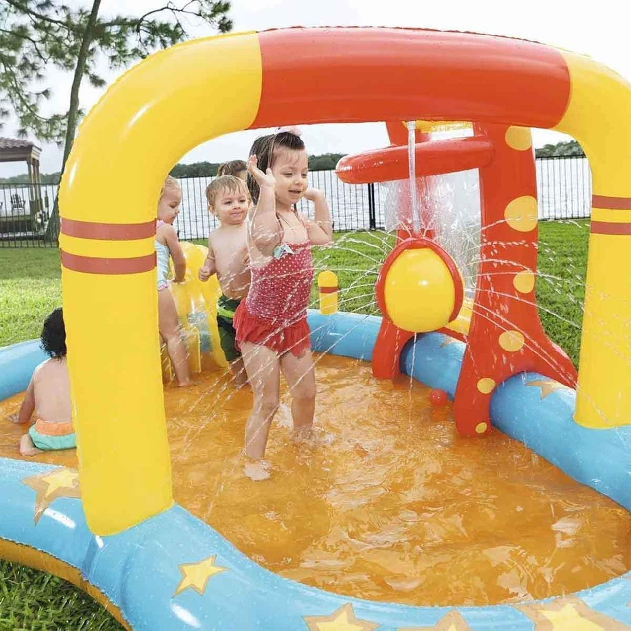 Centro de Juegos Inflable Play Center Centro Deportivo 435 x 213 x 117 cm Modelo 53068 Bestway