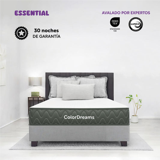 Colchón Individual en Caja Essential Memory Foam 100x190x18 cm ColorDreamsColchonDREAMERONE