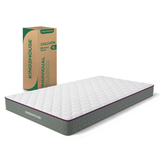 Colchón Individual Espuma Alta Densidad 18 cm Firmeza MediaColchonDREAMERONE