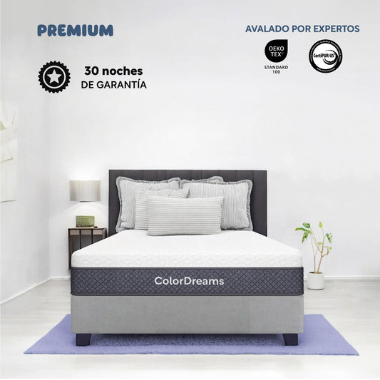 Colchón King Size En Caja Premium 200x190x23 cm Memory Foam Hipoalergénico KINGDREAMER ColorDreamsColchonKINGDREAMER