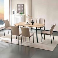 Thumbnail for Comedor 6 Sillas Modelo Vita Estilo Madera Moderno Elegante