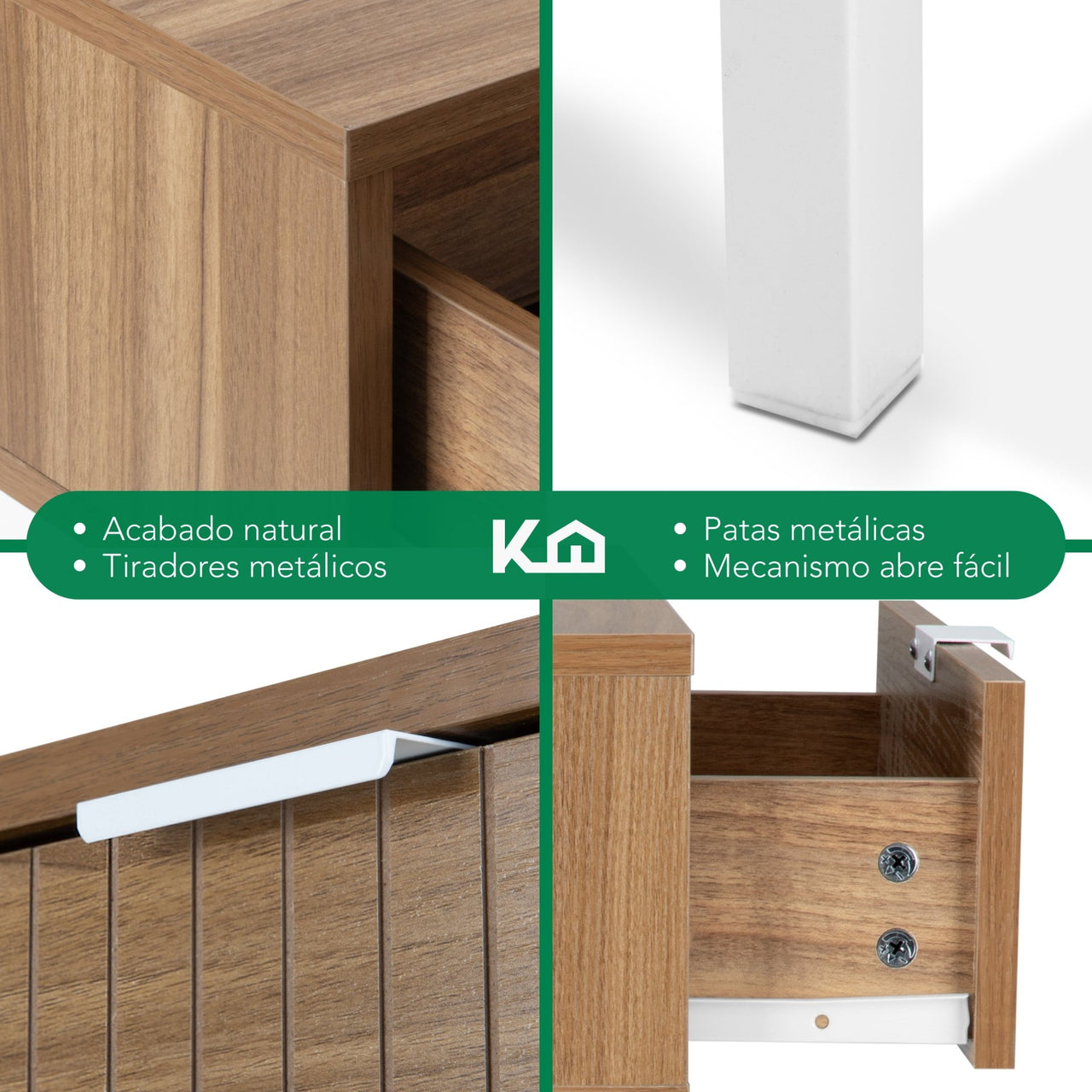 Cómoda Mesa Multiusos Organizador Clara Recámara Sala TV