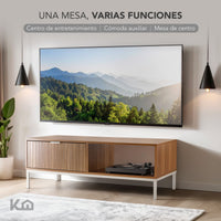Thumbnail for Cómoda Mesa Multiusos Organizador Clara Recámara Sala TV