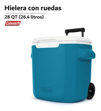Thumbnail for Hielera Coleman Con Ruedas Asa Retráctil 28qt Para 36 Latas