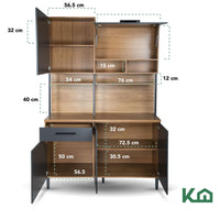 Thumbnail for Alacena Organizador Rack Multiusos Gabinete Despensero 210cm